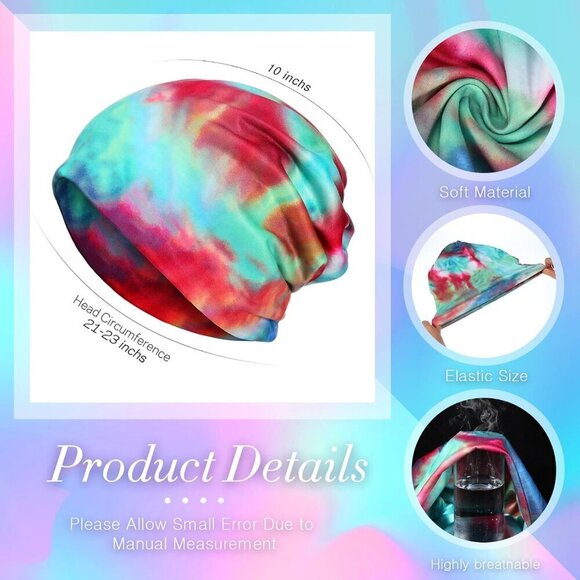 Women’s Stretchy Slouchy Beanie Chemo Hat Turban Head Wraps 5 Pack main image 6